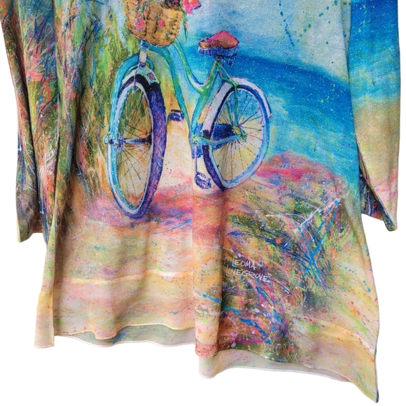 Leoma Lovegrove Bicycle Back Keyhole Twist Top Size PM - Picture 4 of 14